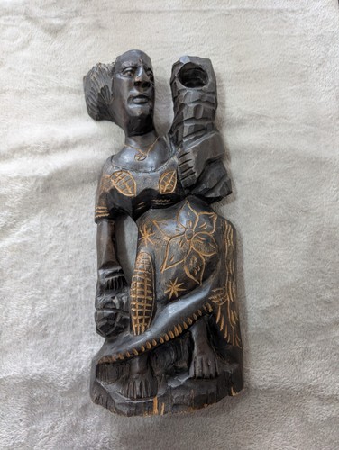 Große afrika holzfigur - afrika,