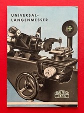 DDR Broschüre Prospekt CARL ZEISS JENA 1955 Universal Längenmesser     ( F21854