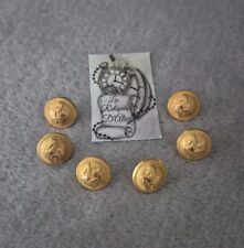 6 Uniformknöpfe Genieübertragung 16mm