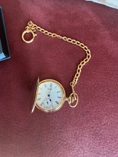 Taschenuhr vergoldet mit Kette