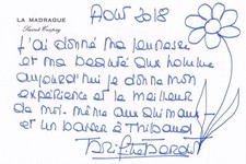 Schöne Visitenkarte Autogramm