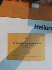 Betriebsanleitung,MOTOR Mercedes-Benz,  Typ OM 314 Catalog B Bk 018 Catalog B