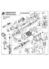 Eibenstock Ersatzteile für ETN 2000 P Diamant-Kernbohrmaschine