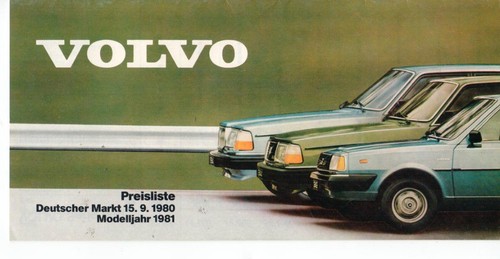 Volvo preisliste modelljahr - volvo,