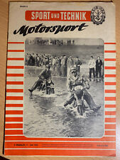 GST Zeitschrift Motorsport Heft 11 April 1954 A4 20 Seiten DDR AWO MZ EMW
