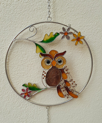 70cm eule windspiel - eule,