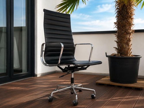 Vitra 119 leder bürostuhl - ea, bürostuhl-