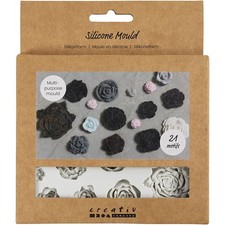 Creativ Company Silikonform Rosen in verschiedenen Größen