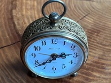 Vintage mechanische Blessing Alarm Wecker Messing