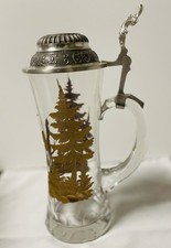 Glas bierkrug jagdgravur - bierkrug,,
