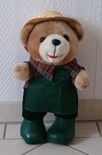 Stehender gärtner teddybär - stehender,