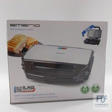 Emerio Sandwichtoaster für alle Toastgrößen geeignet, BPA frei, große Muschelfor