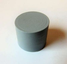 4 Stück Rohrkappen 13 mm Grau für runde Rohre - Rundmaterial