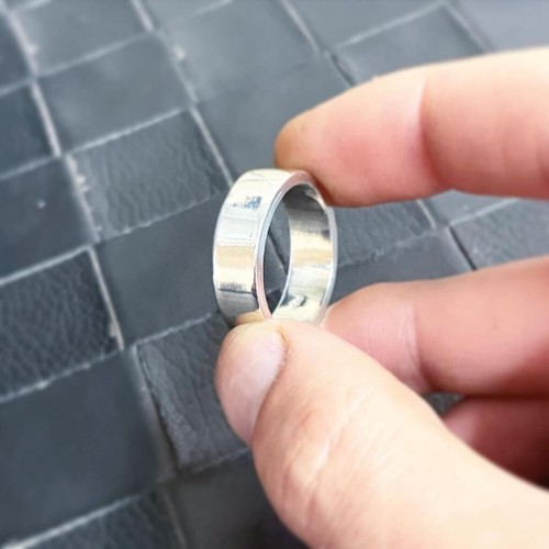 Massiver breiter silberring - massiver,