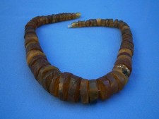 ******   prächtige Bernsteinkette, geschnittene Platten, Drehverschluss   ******