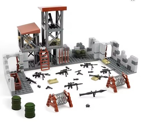 Ww2 klemmbausteine set armee - set,