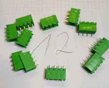  10 Stück PTR STLZ950 Stiftleisten, 4-polig, Systemklemmen grün offen