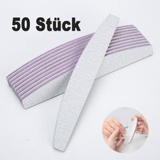 50X Profi-Nagelfeile 100/180 Trapez Files Nail Feile Doppelseitige Maniküre Rosa