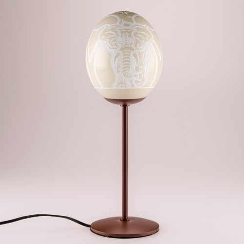 Tischlampe straußenei - tischlampe,