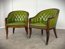 Chesterfield Ledersessel Retford Design Vintage Paar Sessel