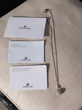 Swarovski Halskette mit Anhänger Kugel Kristall silberfarben