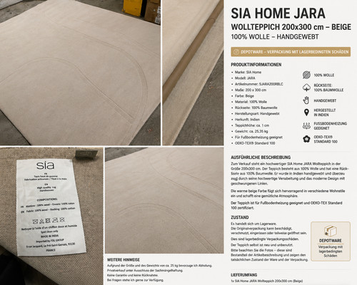 Sia home jara wollteppich - sia,
