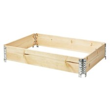 4x Palettenrahmen Aufsatzrahmen Hochbeet Gartenbeet Stapelrahmen 120 x 80 cm