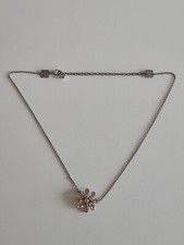 Original Konplott Halskette mit Anhänger Swarovski rosa Steine ca. 45 cm