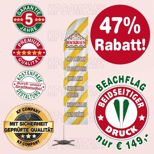 Advertising flags beach flag