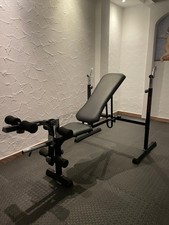 Kettler Hantelbank in schwarz mit ferstellbarer Höhe inkl. Beinstrecker & Beuger