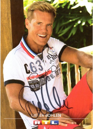 Dieter bohlen autogramm karte - dieter,