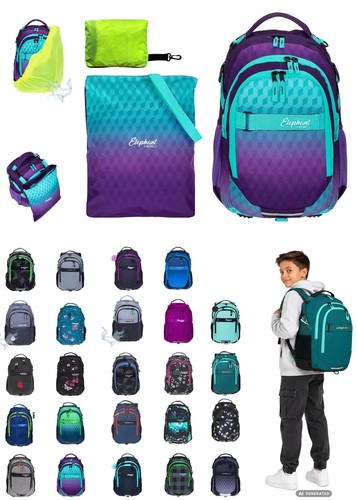 Schulrucksack set elephant - schulrucksack,