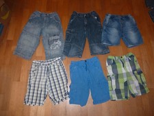 Bekleidungspaket Gr.122/128 Jeans / Stoffhose / Bermuda /Hemd / Badehose 9 Teile