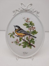 Seltmann Weiden Wandteller " Kohlmeise - Parus Major " ( ca. 24,5 x 18 cm )