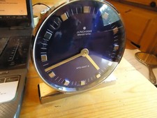 Junghans Ato-Mat „Max Bill“ Designer 8 Tage Werk 50er Jahre Kaminuhr Gold