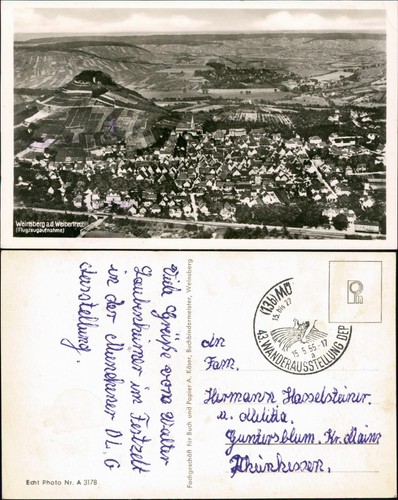 Ansichtskarte weinsberg blick - weinsberg,