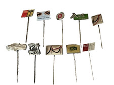 Anstecknadeln Konvolut - 10 alte unterschiedliche AUDI Nadeln aus Sammlung