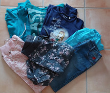 Kleiderpaket Mädchen, 146/152, 3 Hosen, 3 Pullis, 1 Leggings, guter Zustand