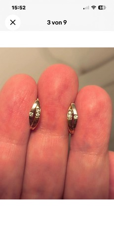 Klappcreolen 333 mit diamanten - mit,