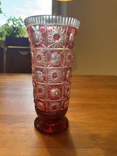 Bleikristall glas vase - bleikristall,
