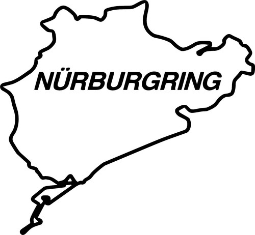 Nürburgring vinyl aufkleber - nürburgring,