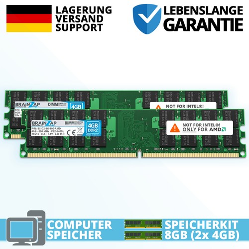 8gb ddr2 ram pc2 6400u - pc2-6400u, 2rx16