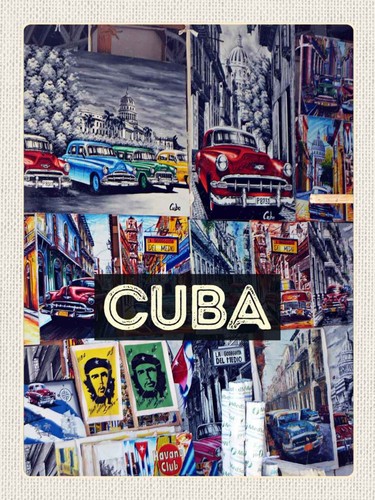 Holzschild 40x30 cuba - 40x30, cm