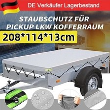 Anhänger Flachplane Abdeckplane 207x114cm für Stema PKW Hängerabdeckung mit Seil