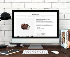 MINIMALIST Ebayvorlage eBay Auktionsvorlage Template 2025 Vorlage Design