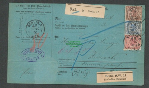 B6021 paketkarte berlin w - b6021,