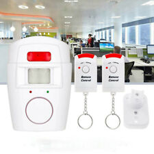 Wireless PIR Bewegungsmelder Alarm Haus Alarmanlage mit 2 Fernbedienung