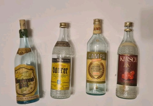 Alte ddr flaschen weinbrand - ,