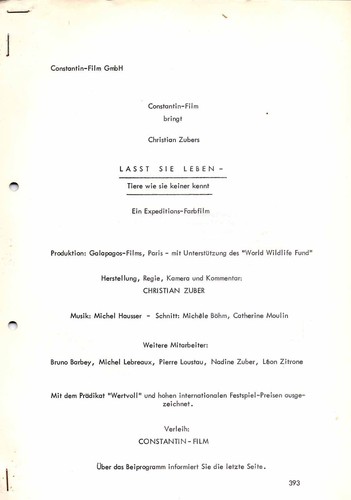 Lasst sie leben tiere - lasst, leben: