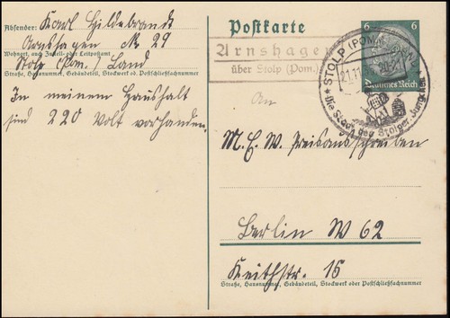 Landpost arnshagen über stolp - landpost,